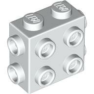 LEGO White Brick, Modified 1 x 2 x 1 2/3 with Studs on Side and Ends 67329 - 6312480