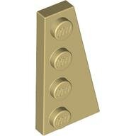 LEGO Tan Wedge, Plate 4 x 2 Right 41769 - 4160865