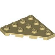 LEGO Tan Wedge, Plate 4 x 4 Cut Corner 30503 - 4569474