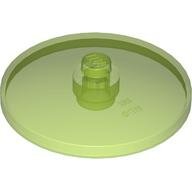 LEGO Trans-Bright Green Dish 4 x 4 Inverted (Radar) with Solid Stud 3960 - 6070270