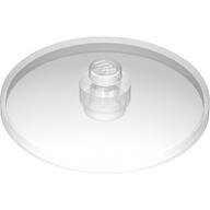 LEGO Trans-Clear Dish 4 x 4 Inverted (Radar) with Solid Stud 3960 - 4166082