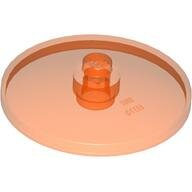 LEGO Trans-Neon Orange Dish 4 x 4 Inverted (Radar) with Solid Stud 3960 - 6133841