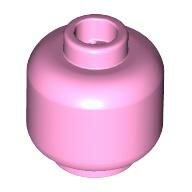 LEGO Bright Pink Minifigure, Head (Plain) 3626 - 6229128