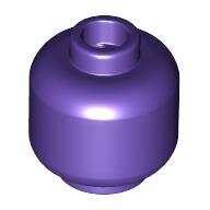 LEGO Dark Purple Minifigure, Head (Plain) 3626 - 6173631