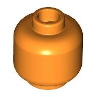 LEGO Orange Minifigure, Head (Plain) 3626 - 4162795