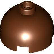 LEGO Reddish Brown Brick, Round 2 x 2 Dome Top 553 - 6429060