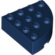 LEGO Dark Blue Brick, Round Corner 4 x 4 Full Brick 2577 - 4261771
