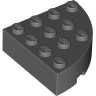 LEGO Dark Bluish Gray Brick, Round Corner 4 x 4 Full Brick 2577 - 4279060