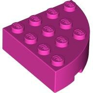 LEGO Dark Pink Brick, Round Corner 4 x 4 Full Brick 2577 - 4655255