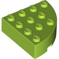 LEGO Lime Brick, Round Corner 4 x 4 Full Brick 2577 - 4166091