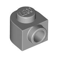 LEGO Light Bluish Gray Brick, Round 1 x 1 x 2/3 Half Circle Extended with Side Stud 3386 - 6448793