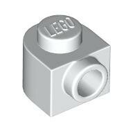 LEGO White Brick, Round 1 x 1 x 2/3 Half Circle Extended with Side Stud 3386 - 6446788
