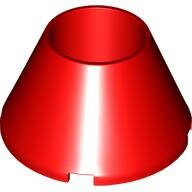 LEGO Red Cone 4 x 4 x 2 Hollow No Studs 4742 - 6288249