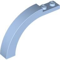 LEGO Bright Light Blue Arch 1 x 6 x 3 1/3 Curved Top 6060 - 6372329