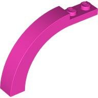 LEGO Dark Pink Arch 1 x 6 x 3 1/3 Curved Top 6060 - 6288188