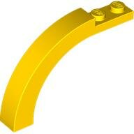 LEGO Yellow Arch 1 x 6 x 3 1/3 Curved Top 6060 - 6077809