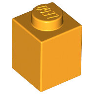 LEGO Bright Light Orange Brick 1 x 1 3005 - 6061685