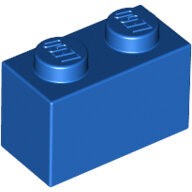 LEGO Blue Brick 1 x 2 3004 - 300423