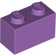 LEGO Medium Lavender Brick 1 x 2 3004 - 4623598