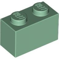 LEGO Sand Green Brick 1 x 2 3004 - 4616581