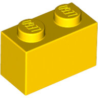 LEGO Yellow Brick 1 x 2 3004 - 300424
