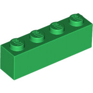 LEGO Green Brick 1 x 4 3010 - 4112838