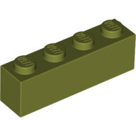 LEGO Olive Green Brick 1 x 4 3010 - 6062697