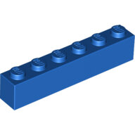 LEGO Blue Brick 1 x 6 3009 - 300923