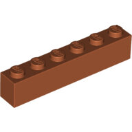 LEGO Dark Orange Brick 1 x 6 3009 - 6000743