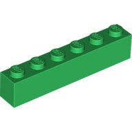 LEGO Green Brick 1 x 6 3009 - 4111844