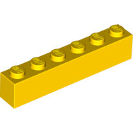 LEGO Yellow Brick 1 x 6 3009 - 300924