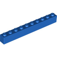 LEGO Blue Brick 1 x 10 6111 - 6057905