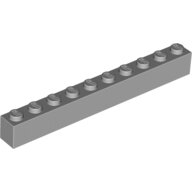 LEGO Light Bluish Gray Brick 1 x 10 6111 - 4211521