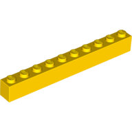 LEGO Yellow Brick 1 x 10 6111 - 4200026