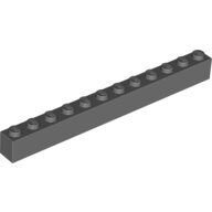 LEGO Dark Bluish Gray Brick 1 x 12 6112 - 4210798