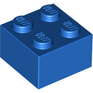 LEGO Blue Brick 2 x 2 3003 - 300323