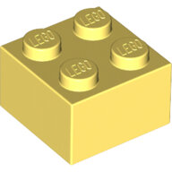 LEGO Bright Light Yellow Brick 2 x 2 3003 - 6212064