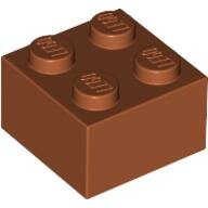 LEGO Dark Orange Brick 2 x 2 3003 - 4164440