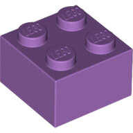 LEGO Medium Lavender Brick 2 x 2 3003 - 6070321