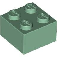 LEGO Sand Green Brick 2 x 2 3003 - 4155059