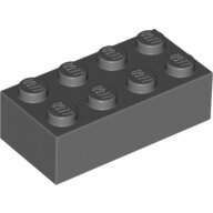 LEGO Dark Bluish Gray Brick 2 x 4 3001 - 4211085
