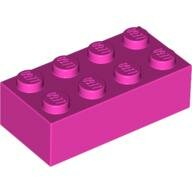 LEGO Dark Pink Brick 2 x 4 3001 - 4229355