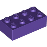 LEGO Dark Purple Brick 2 x 4 3001 - 4626935
