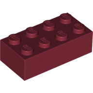LEGO Dark Red Brick 2 x 4 3001 - 6117418