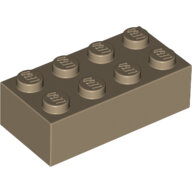 LEGO Dark Tan Brick 2 x 4 3001 - 4247145