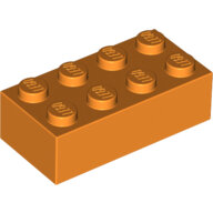 LEGO Orange Brick 2 x 4 3001 - 4153827