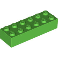 LEGO Bright Green Brick 2 x 6 2456 - 6102903