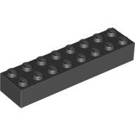 LEGO Black Brick 2 x 8 3007 - 300726