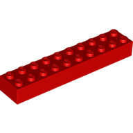 LEGO Red Brick 2 x 10 3006 - 4617857
