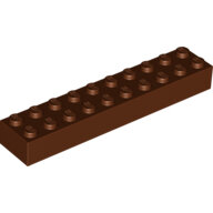 LEGO Reddish Brown Brick 2 x 10 3006 - 4215429